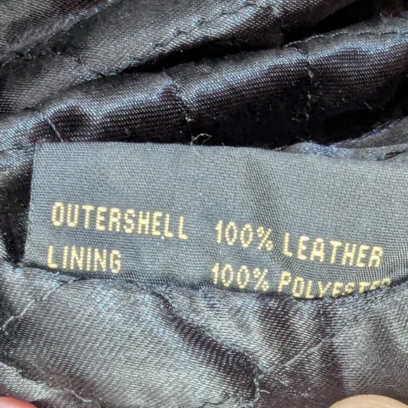 Alpha Industries Size XL Leather Flight Jacket Black Multiple Pockets
